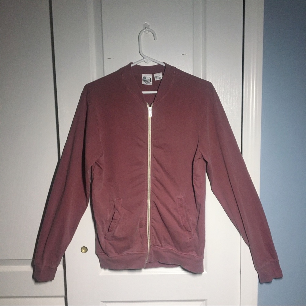vintage American Apparel dusty rose bomber jacket